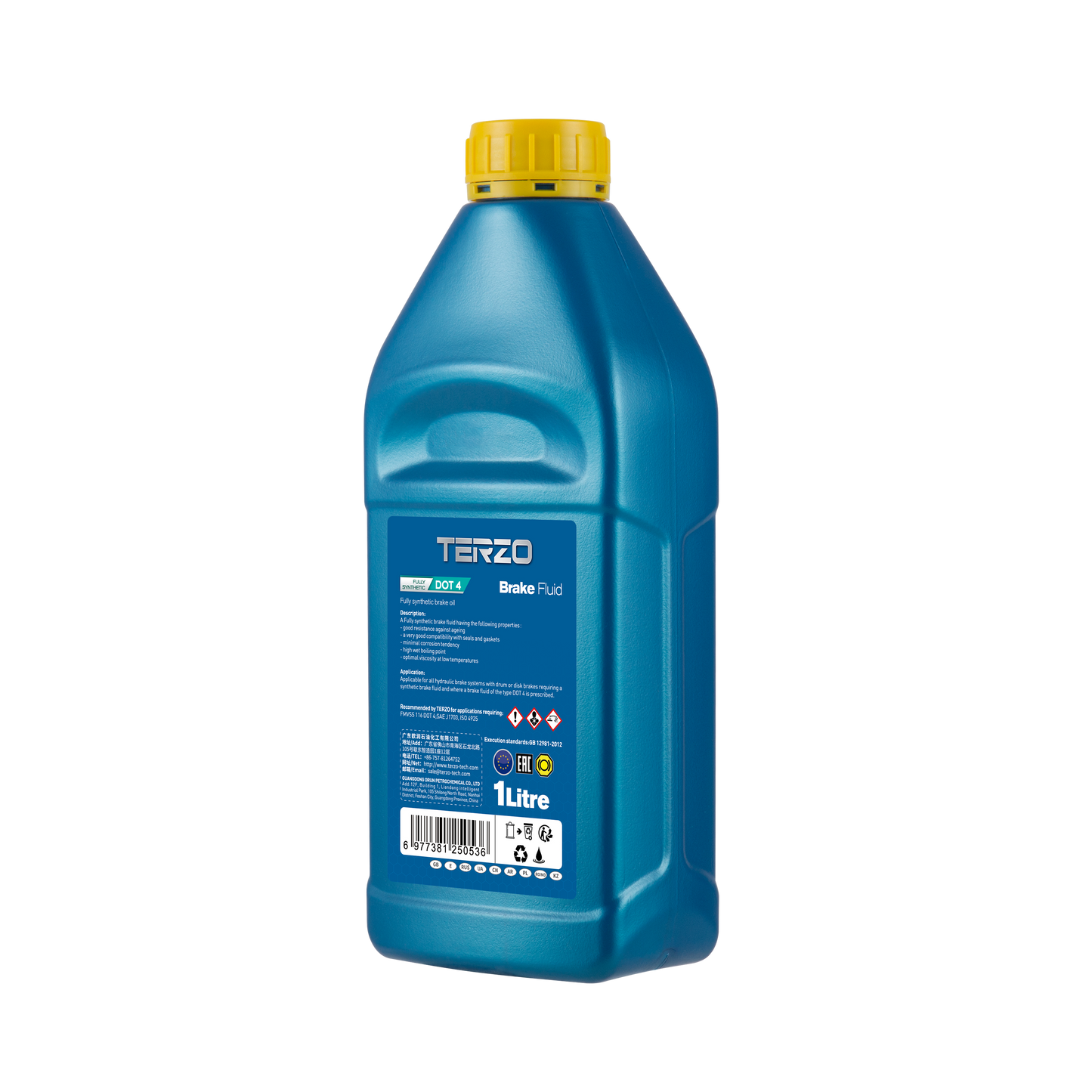 Brake Fluid DOT 4 fully-synthetic Brake Fluid 500g /1L - TERZO