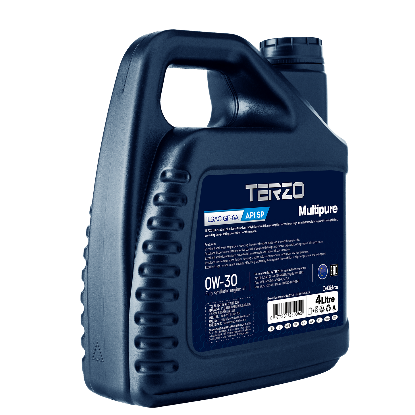 MULTIPURE 0W-30 Fully Synthetic Engine Oil 4L