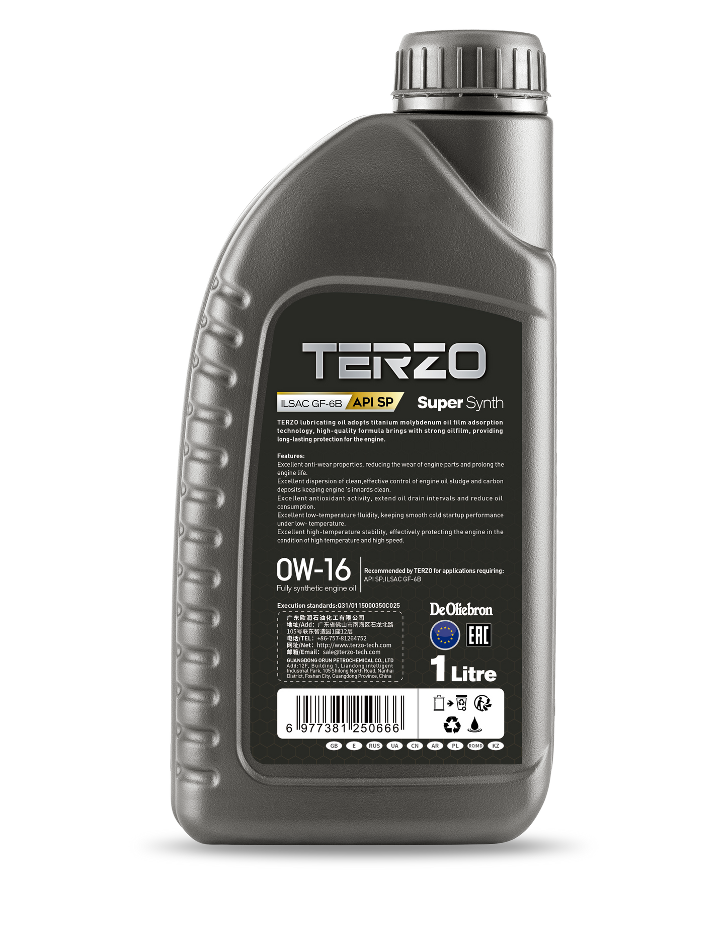 SuperSynth 0W-16 Fully Synthetic engine oil 1L - TERZO