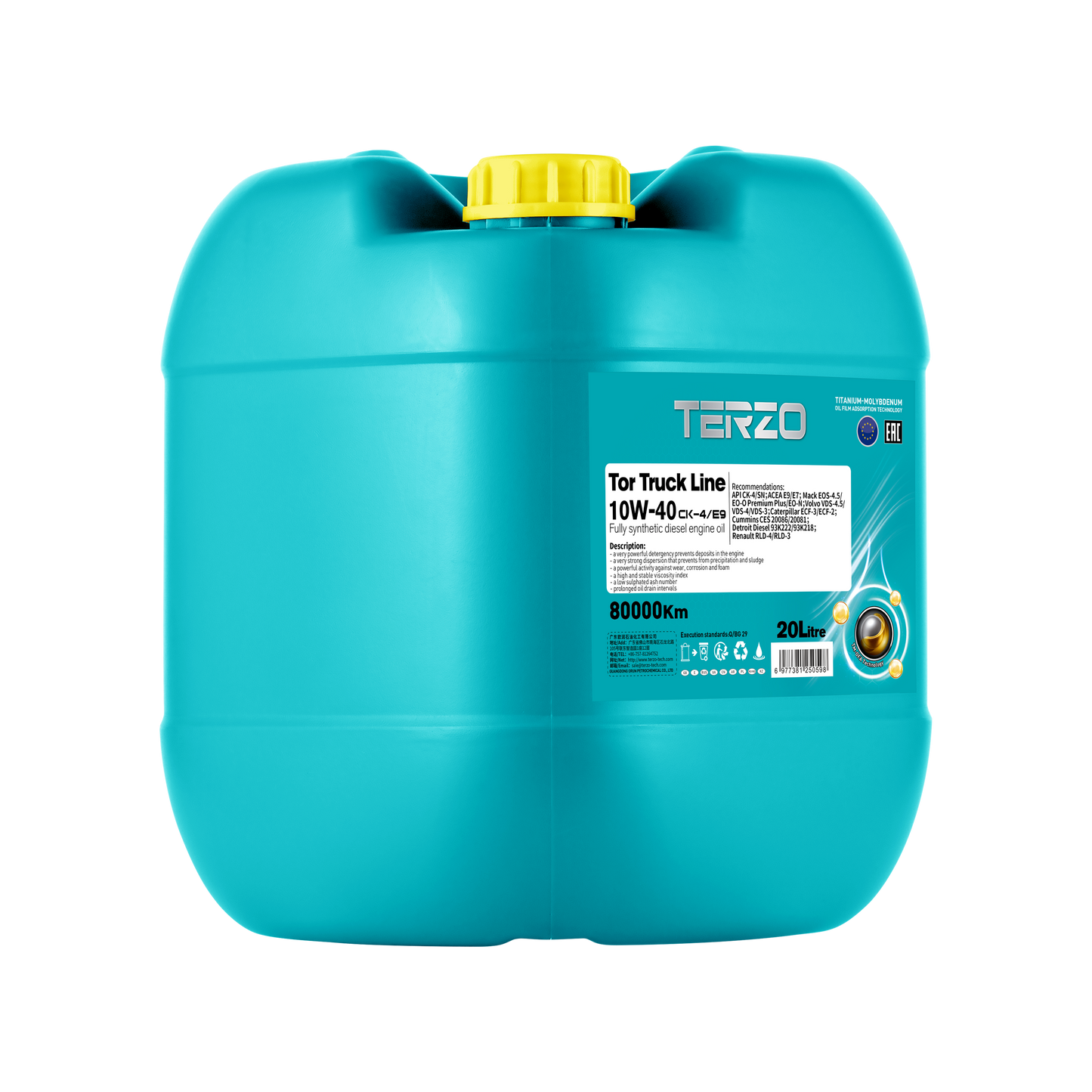 Tor Truck Line 10W40 Fully Synthetic Commercial Diesel Engine Oil 18L/20L