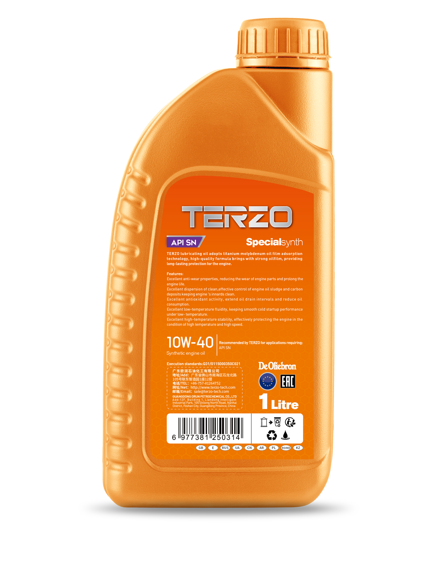 Specialsynth 10W-40 Synthetic Engine Oil 1L - TERZO