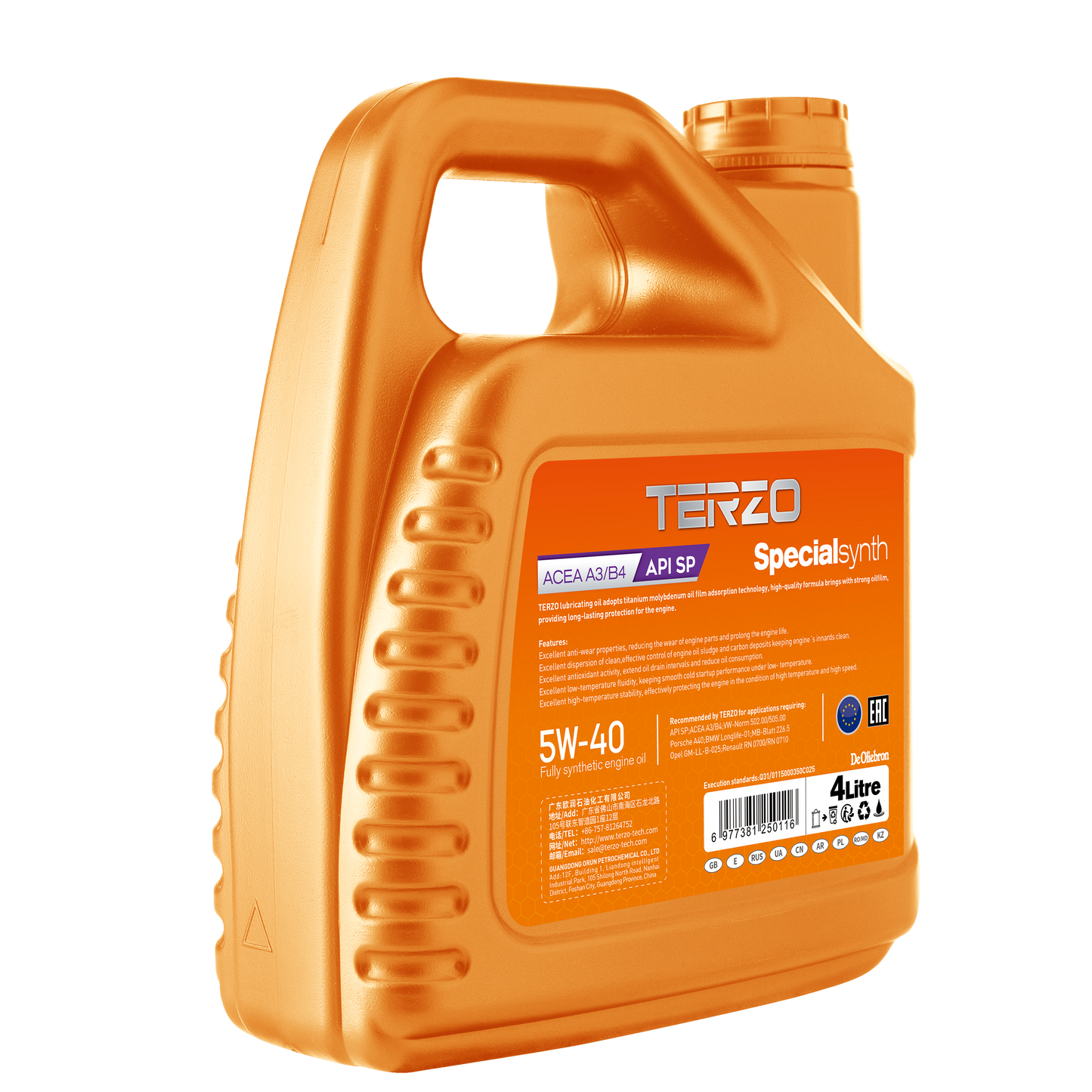 Specialsynth 5W-40 Fully Synthetic engine oil 4L