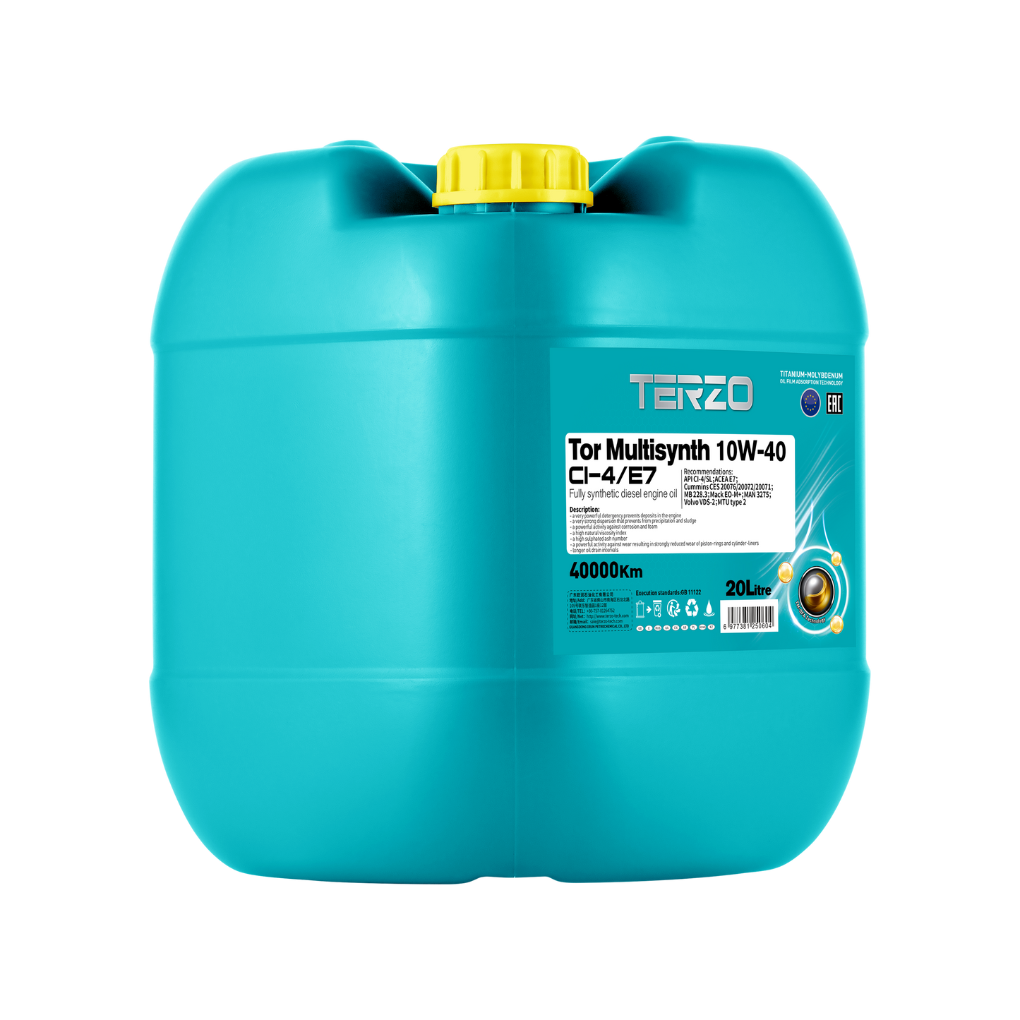 Tor Multisynth 10W40 Synthetic Commercial Diesel Engine Oil 18L/20L