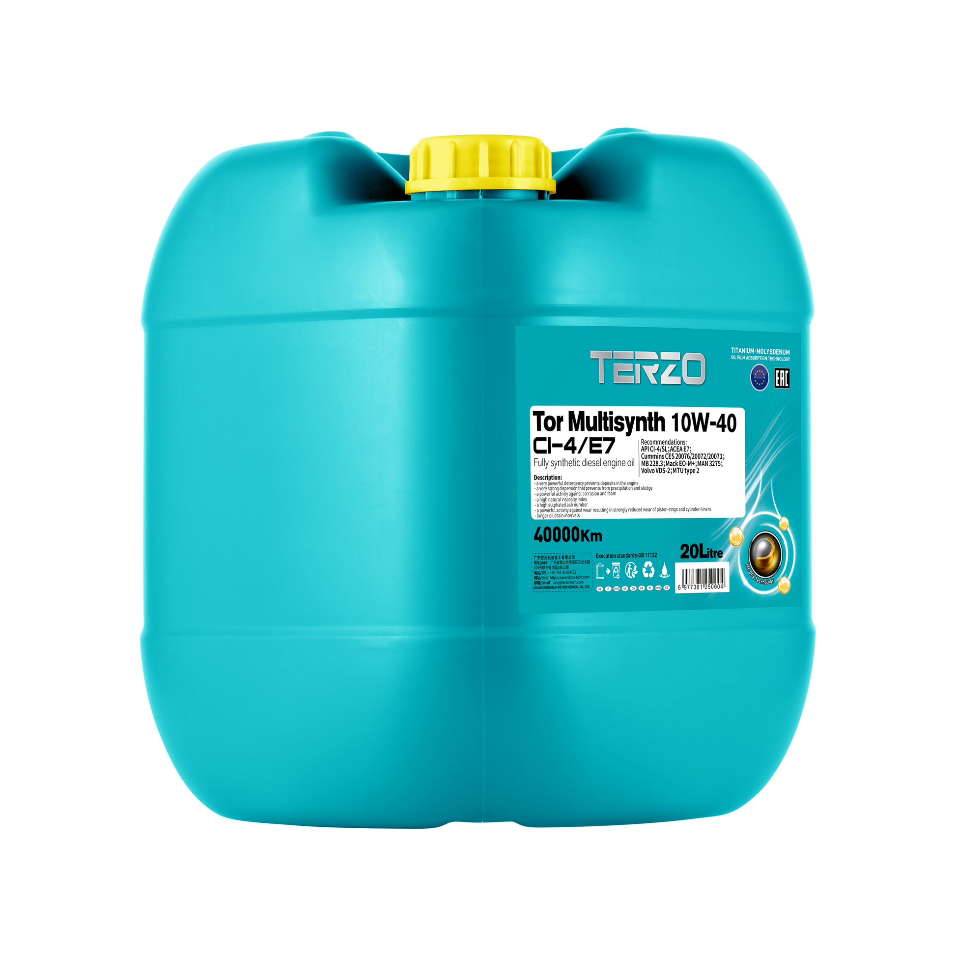 Tor Multisynth 10W40 Synthetic Commercial Diesel Engine Oil 18L/20L