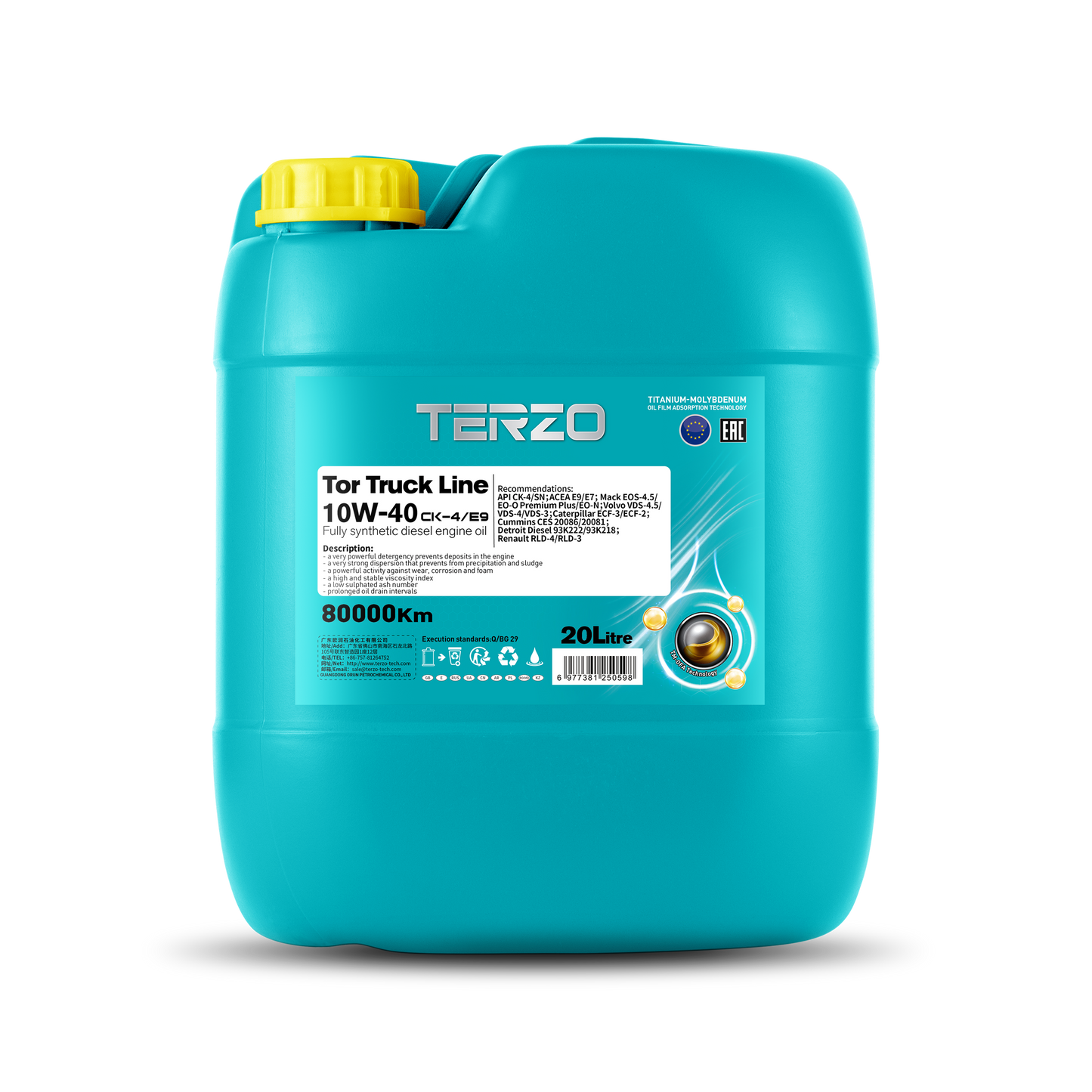 Tor Truck Line 10W40 Fully Synthetic Commercial Diesel Engine Oil 18L/20L